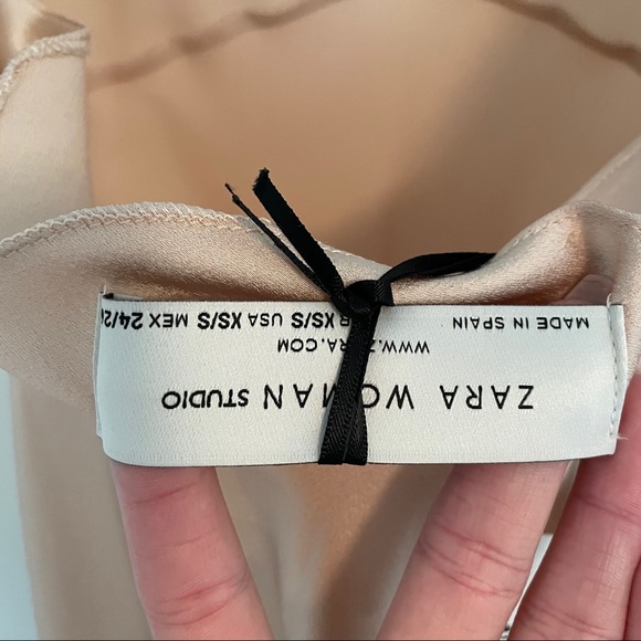 NEW WITH TAGS Zara Nude Slip Dress - Picture 5 of 7